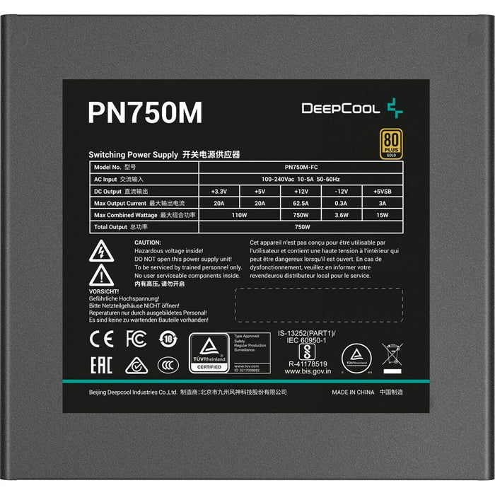 Sursă de Alimentare DEEPCOOL R-PN750M-FC0B-EU ATX 750 W 80 Plus Gold