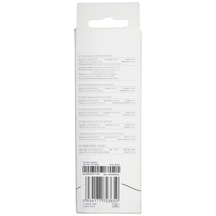 Pix cu gel Xiaomi BHR4603GL Negru (10 Unități)