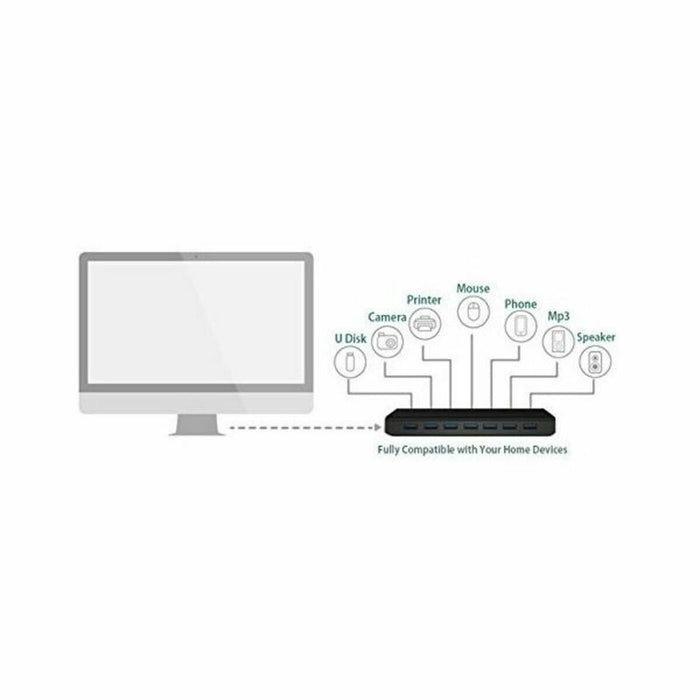 Hub USB 7 Porturi TP-Link UH700 Negru