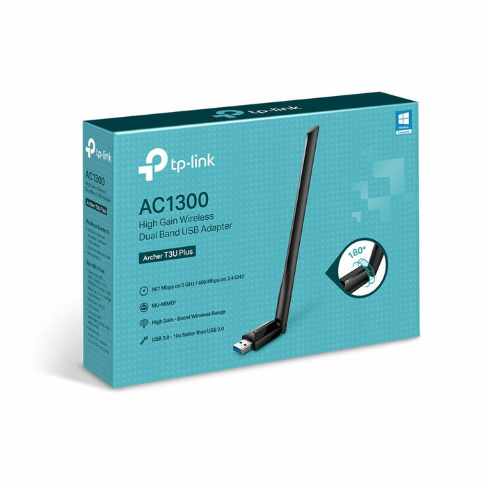 Adaptor USB Wifi TP-Link Archer T3U Plus Gigabit Ethernet 867 Mbit/s Negru