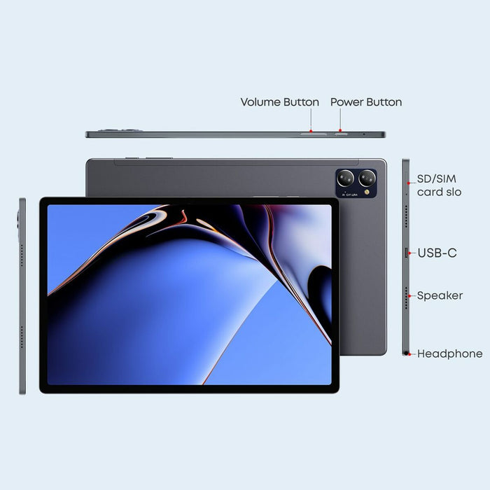 Tabletă Chuwi HiPad X Pro 10,5" UNISOC T616 6 GB RAM 128 GB Gri