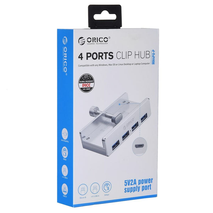 Hub USB Orico MH4PU-P-SV-BP Argintiu