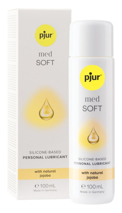 Lubrifiant pe bază de silicon, pjur med SOFT, cu ulei de jojoba, 100 ml