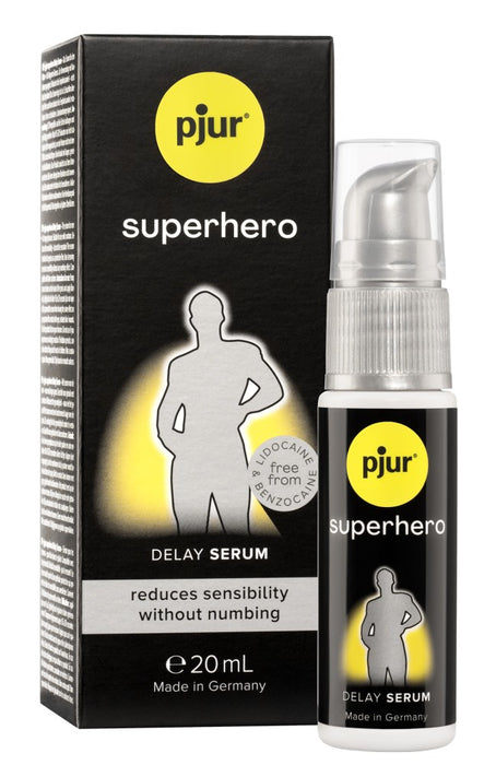 Gel intim pentru bărbați, pjur Superhero Delay Serum, 20 ml