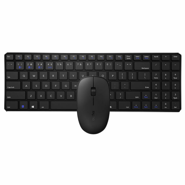 Tastatură și Mouse Fără Fir Rapoo 00192096 Negru