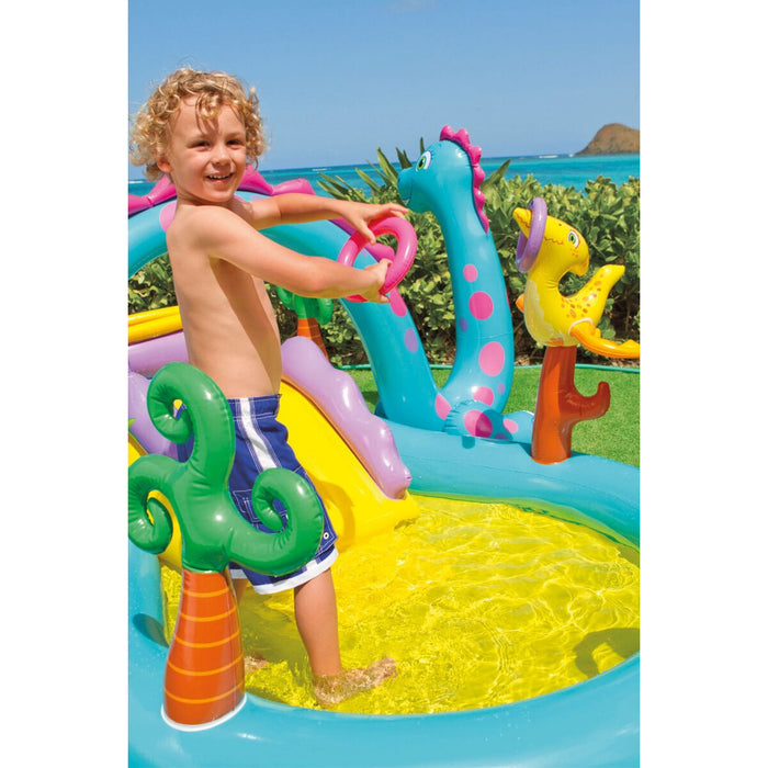 Piscină Gonflabilă pentru Copii Intex   Dinozauri Loc de joacă 302 x 112 x 229 cm 280 L