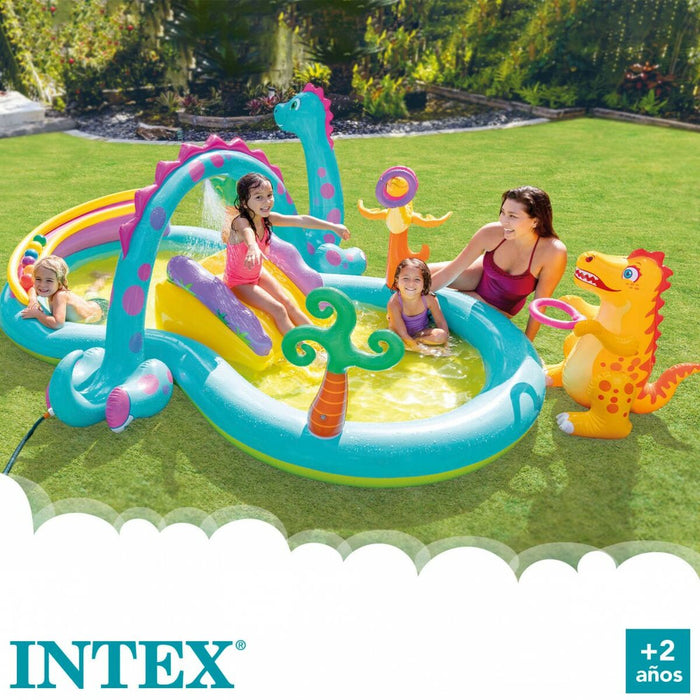 Piscină Gonflabilă pentru Copii Intex   Dinozauri Loc de joacă 302 x 112 x 229 cm 280 L