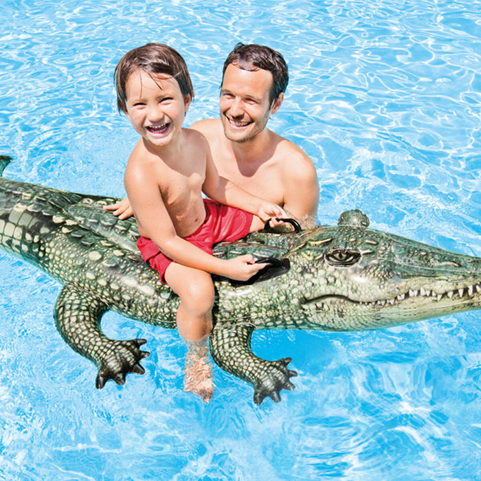 Figurină Gonflabilă pentru Piscină Intex Siva _227926 Crocodil Verde Multicolor