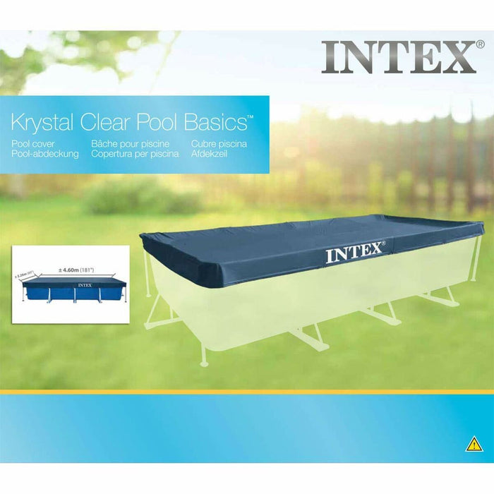 Husă pentru piscină Intex 28039 Albastru Gri Bleumarin 4,5 m