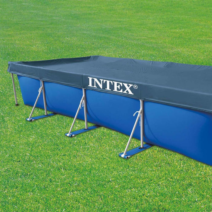 Husă pentru piscină Intex 28039 Albastru Gri Bleumarin 4,5 m