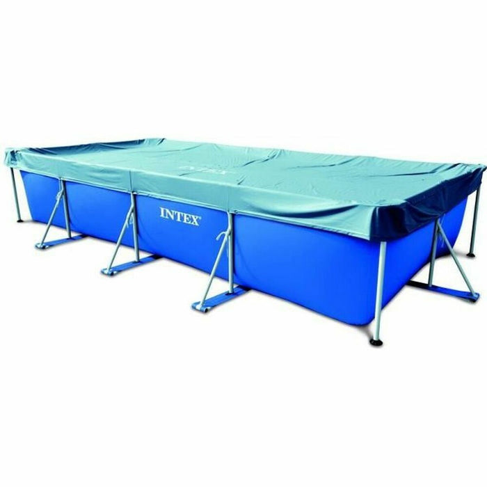 Husă pentru piscină Intex 28039 Albastru Gri Bleumarin 4,5 m
