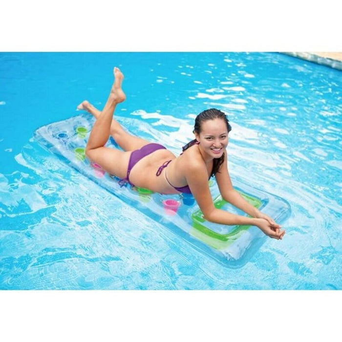 Saltea gonflabilă Intex           18 Ochelari Transparent 188 x 17 x 71 cm