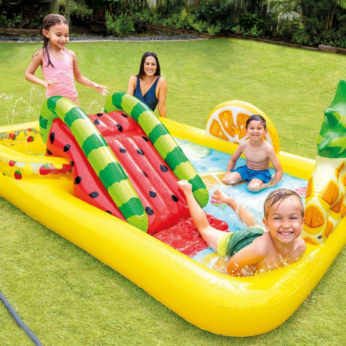 Piscină Gonflabilă pentru Copii Intex 57158NP Fructe 244 x 191 x 91 cm Loc de joacă
