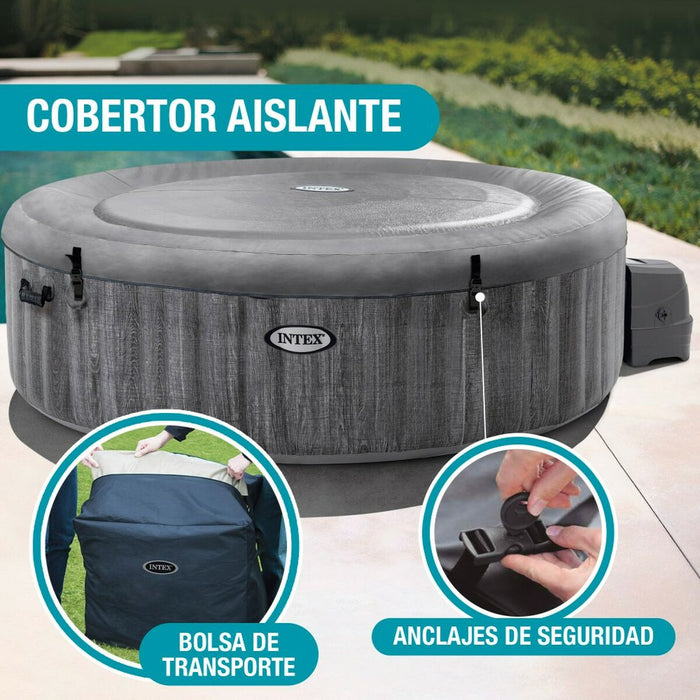 Spa gonflabil Intex Purespa Greywood Deluxe 28442EX 6 locuri 220-240 V 1741 l/h 1089 L