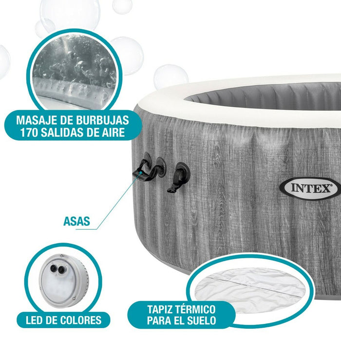 Spa gonflabil Intex Purespa Greywood Deluxe 28442EX 6 locuri 220-240 V 1741 l/h 1089 L