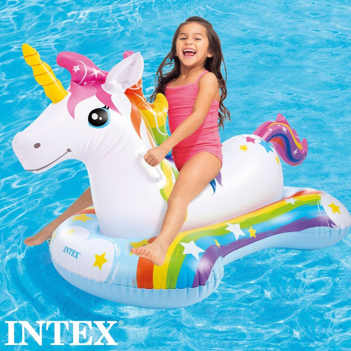 Figurină Gonflabilă pentru Piscină Intex Ride On         Unicorn 163 x 82 x 86 cm