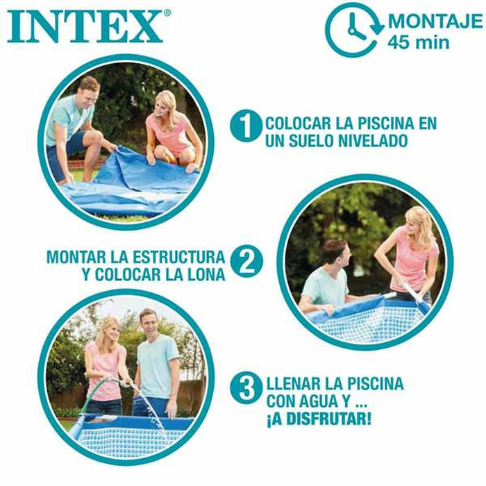 Piscină Detașabilă Colorbaby Clearview Prism Frame 488 x 122 cm