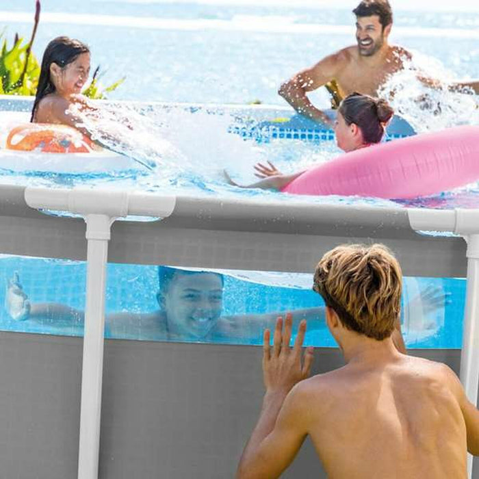 Piscină Detașabilă Colorbaby Clearview Prism Frame 488 x 122 cm