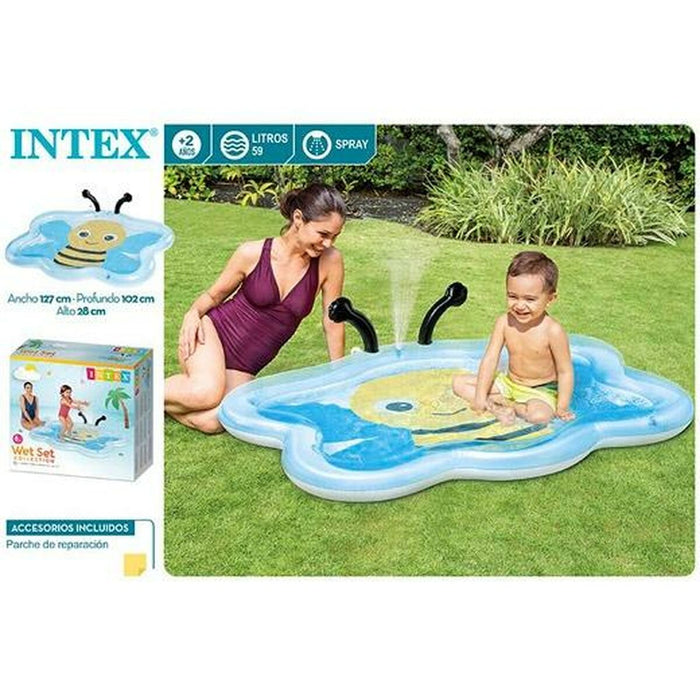 Piscină Gonflabilă pentru Copii Colorbaby Bee Multicolor 59 L 127 x 102 x 28 cm