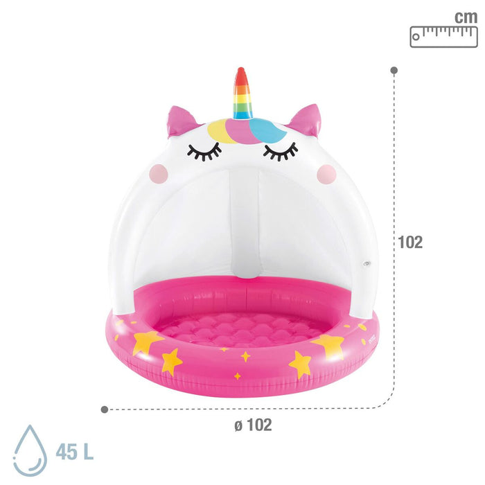 Piscină Gonflabilă pentru Copii Intex Roz Unicorn 102 x 102 cm