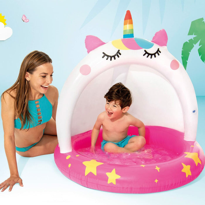 Piscină Gonflabilă pentru Copii Intex Roz Unicorn 102 x 102 cm