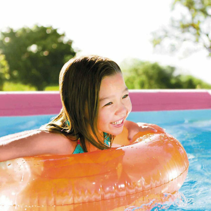 Piscină Detașabilă Intex Metal Frame 28290NP Roz 244 x 74 x 244 cm