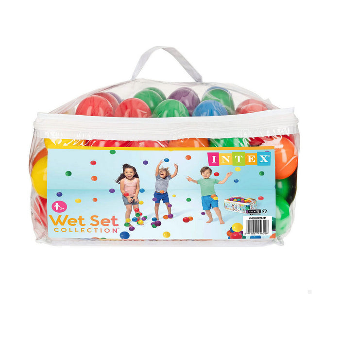 Mingi Intex Fun Ballz Multicolor 100 Piese