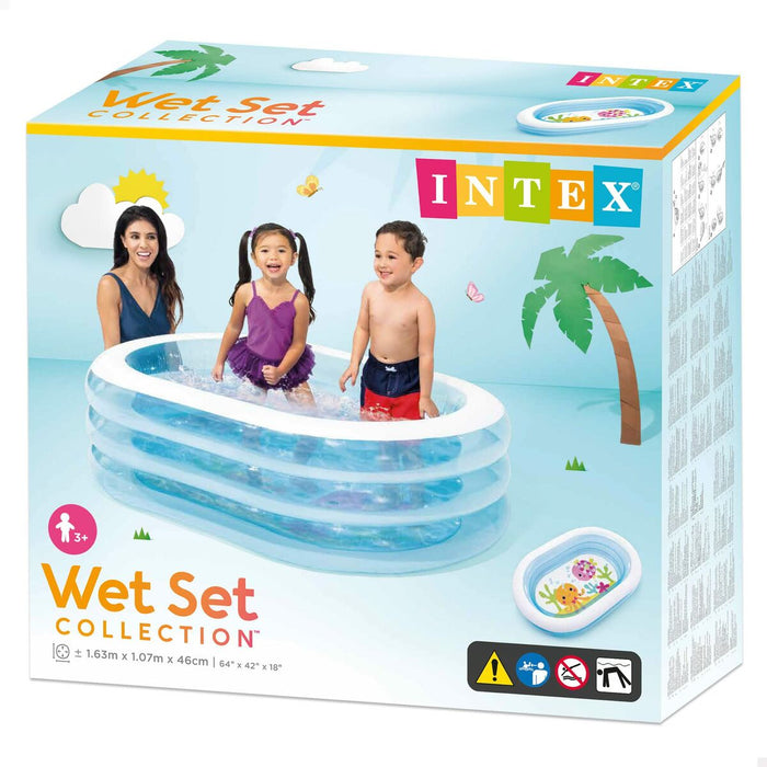 Piscină pentru copii Intex Albastru Marin 163 x 46 x 107 cm