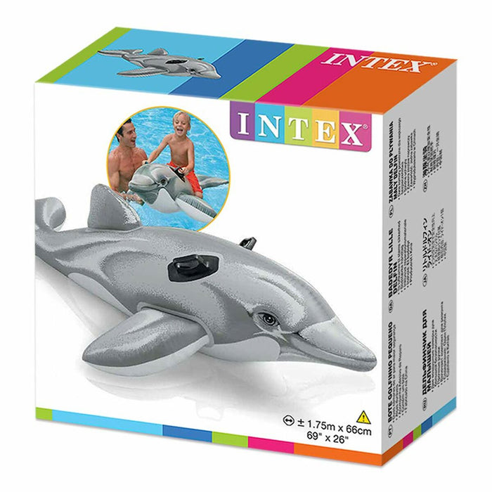 Figurină Gonflabilă pentru Piscină Intex Lil' Dolphin Ride-On