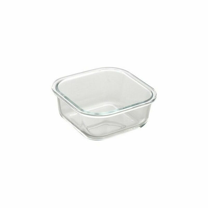 Set de Cutii pentru Prânz Bergner Q4052 Pătrat Sticlă borosilicată (3 pcs)