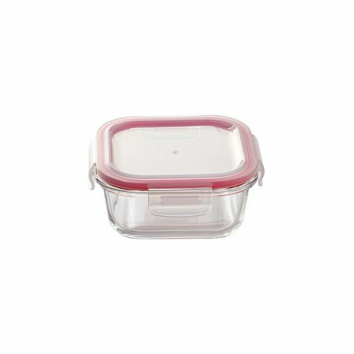 Set de Cutii pentru Prânz Bergner Q4052 Pătrat Sticlă borosilicată (3 pcs)