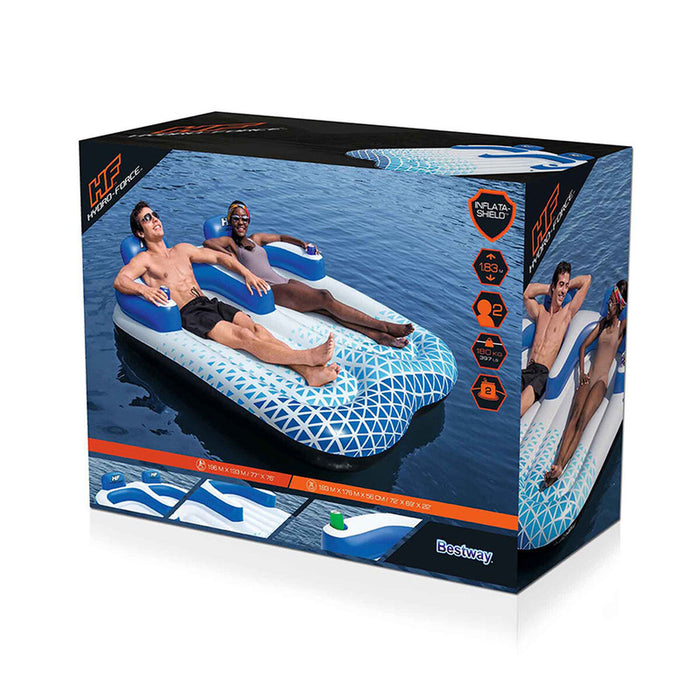 Saltea gonflabilă Bestway Hydro-Force 196 x 193 cm Double