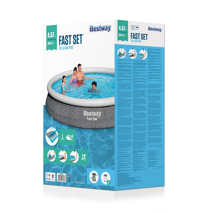 Piscină Gonflabilă Bestway Gri 9677 L 457 x 84 cm
