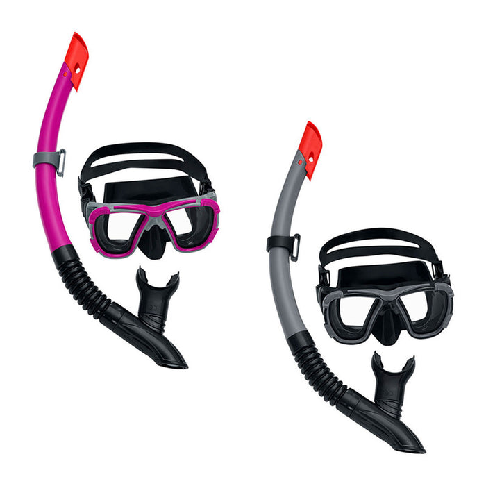 Ochelari de Scufundare cu Tub pentru Copii Bestway Gri Roz Adult