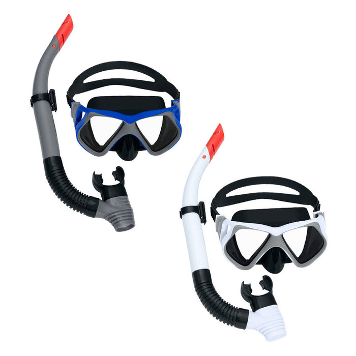 Ochelari de Scufundare cu Tub pentru Copii Bestway Alb Gri Adult