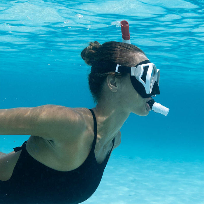 Ochelari de Scufundare cu Tub pentru Copii Bestway Alb Gri Adult