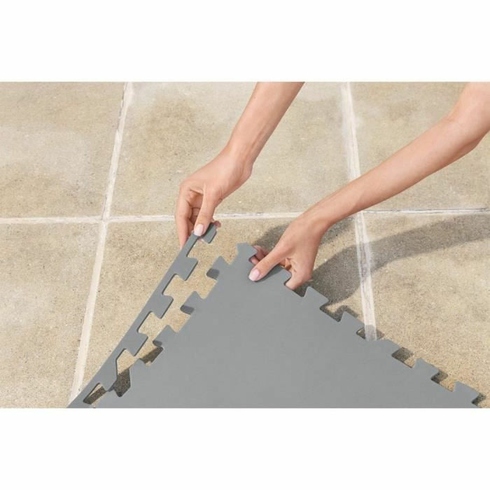 Protecție de podele pentru piscine detașabile Bestway Lay-Z-Spa 196 x 196 cm Gri Polietilenă