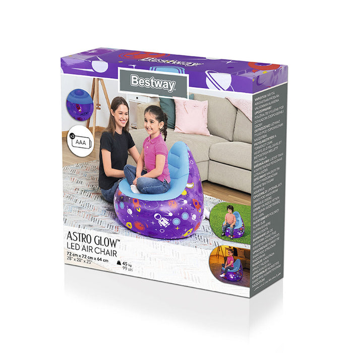 Scaun gonflabil Bestway Multicolor 72 x 72 x 64 cm Navă spațială