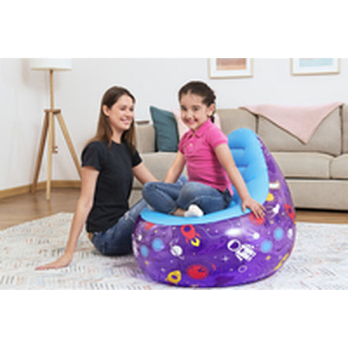 Scaun gonflabil Bestway Multicolor 72 x 72 x 64 cm Navă spațială