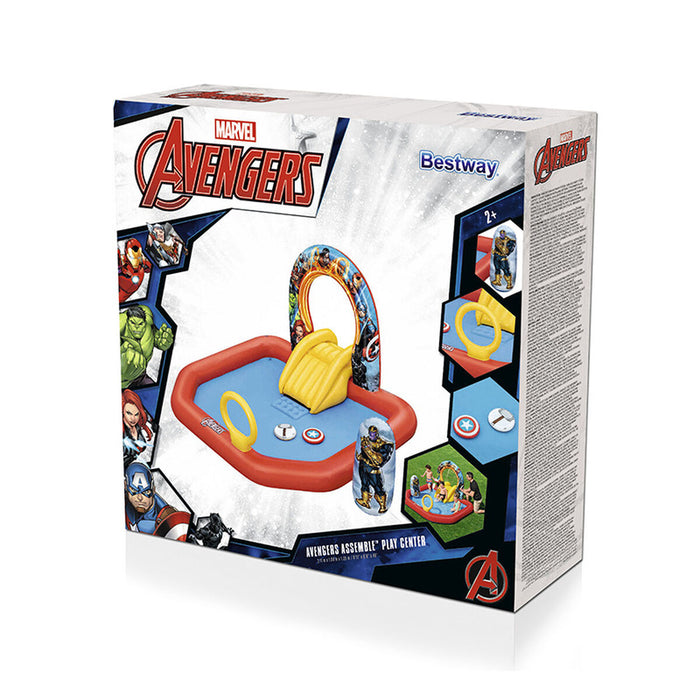 Piscină pentru copii Bestway The Avengers 211 x 198 x 125 cm Loc de joacă