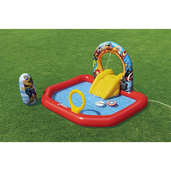 Piscină pentru copii Bestway The Avengers 211 x 198 x 125 cm Loc de joacă