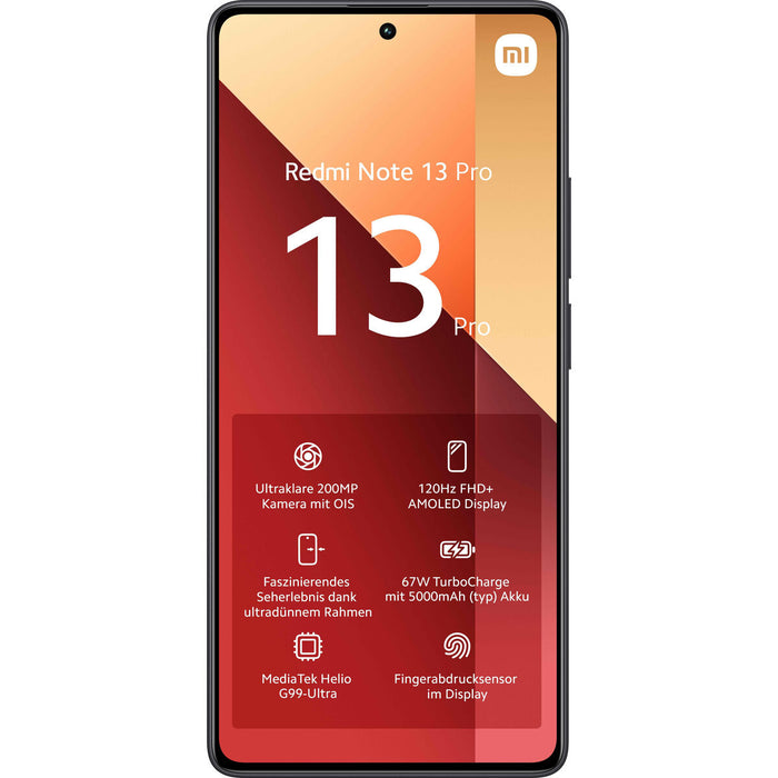 Smartphone Xiaomi Redmi Note 13 PRO 6,67" 8 GB RAM 256 GB Negru