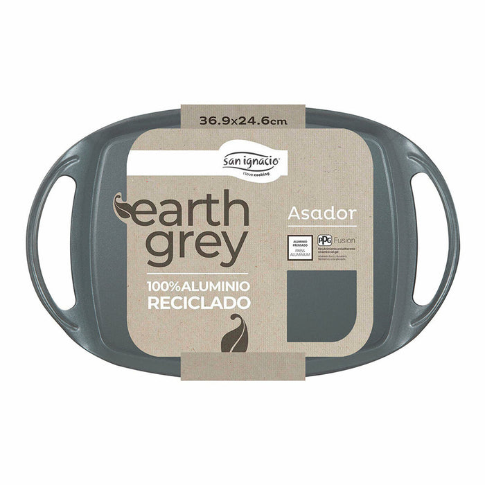 Rotisor San Ignacio Earth Grey SG-6755 Gri Aluminiu forjat 36,9 x 24,6 cm Cu mânere