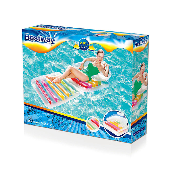 Scaun gonflabil pentru piscină Bestway 201 x 89 cm