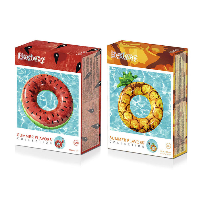 Flotor gonflabil Bestway Ananas Pepene Verde Ø 116 cm Multicolor