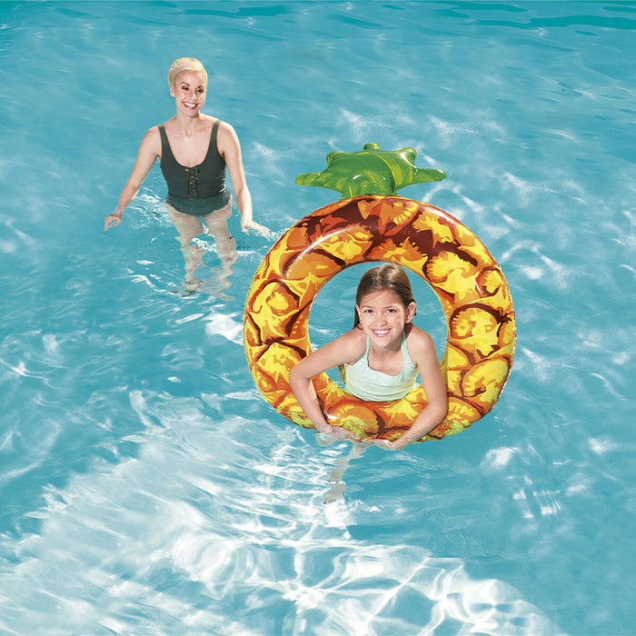 Flotor gonflabil Bestway Ananas Pepene Verde Ø 116 cm Multicolor