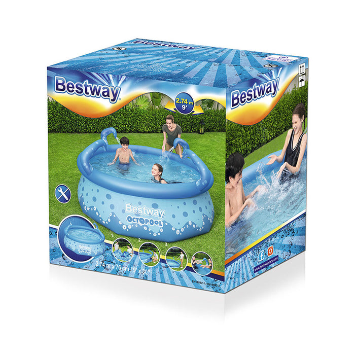 Piscină Gonflabilă pentru Copii Bestway Albastru 3153 L 274 x 76 cm