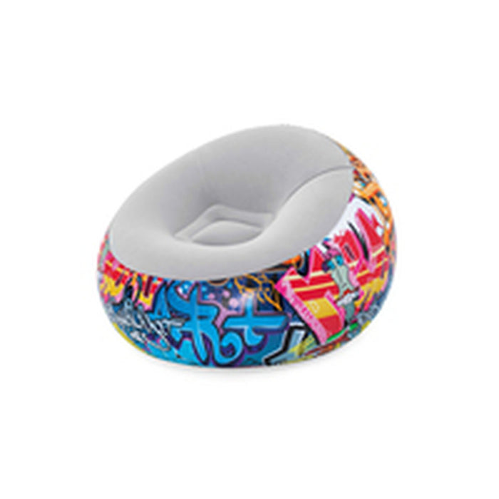 Scaun gonflabil Bestway Multicolor 112 x 112 x 66 cm Graffitti