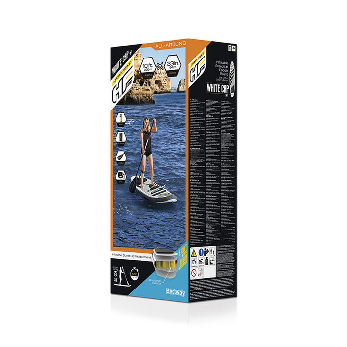 Placă gonflabilă de paddle surf cu accesorii Bestway Hydro-Force Alb 305 x 84 x 12 cm