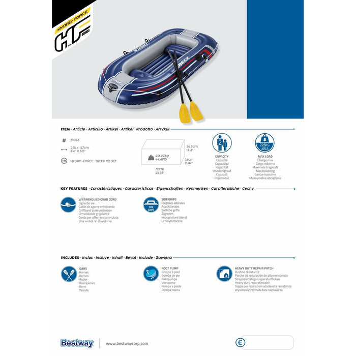 Barcă Gonflabilă Bestway Hydro-Force 255 x 127 x 36 cm